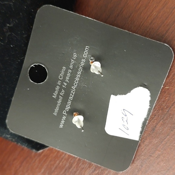 PAPARAZZI Orange Star Cutout Post Earrings - Picture 3 of 5